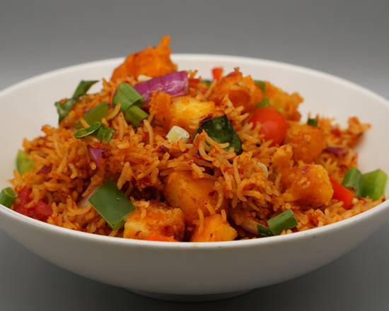 Order Paneer 65 Fried Rice food online from Inchin Bamboo Garden store, San Ramon on bringmethat.com