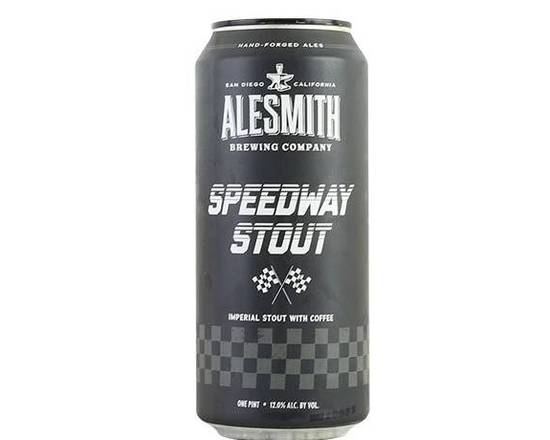 Order Alesmith Speedway Stout 4pk-16oz (12% ABV) food online from Silver Liquor Market store, Los Angeles on bringmethat.com
