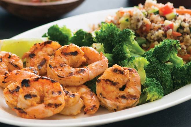 Order Power Plate With Shrimp food online from Sharky's Woodfired Mexican Grill store, Los Angeles on bringmethat.com