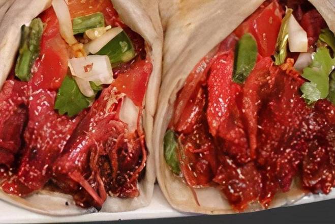 Order Barbacoa taco food online from Breakfast, Burgers & Tax-Mex Express store, Cedar Park on bringmethat.com