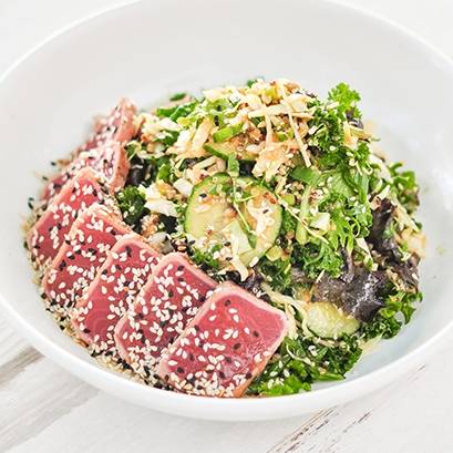 Order AHI ASIAN SALAD food online from Pura Vida store, Miami on bringmethat.com