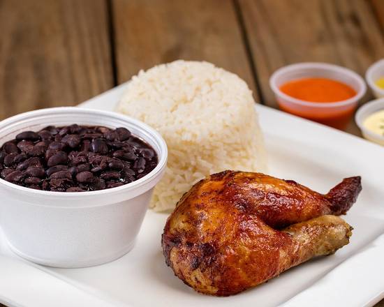 Order 1. 1/4 Chicken Lunch Special food online from La Granja store, North Miami Beach on bringmethat.com