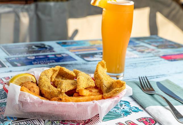 Order Catfish Filet Strips Basket food online from Whiteys Fish Camp store, Fleming Island on bringmethat.com