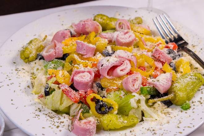 Order Antipasto Salad food online from Emilios Pizzeria & Restaurante store, Saint Cloud on bringmethat.com