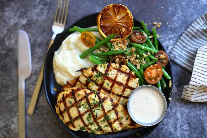 Order Grilled Lemon Chicken food online from Lazy Dog Restaurant & Bar store, Addison on bringmethat.com