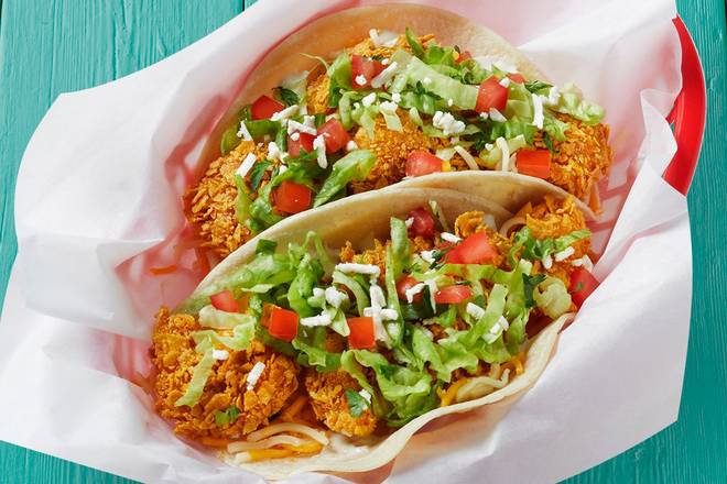 Order Tempura Shrimp Taco food online from Fuzzy's Taco Shop store, Beaumont on bringmethat.com