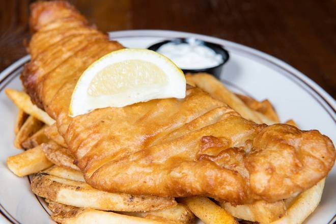 Order Ale House Walleye and Chips food online from Crooked Pint Ale House store, Fargo on bringmethat.com