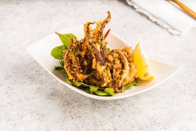 Order Ika Geso Kara-Age (唐扬鱿鱼丝) food online from Burger Now store, Cherry Hill on bringmethat.com