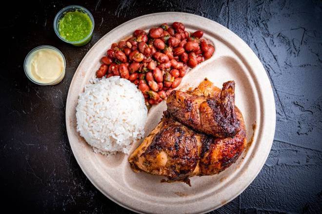 Order 1/4 Chicken (White) food online from El Pollo Rico store, Silver Spring on bringmethat.com