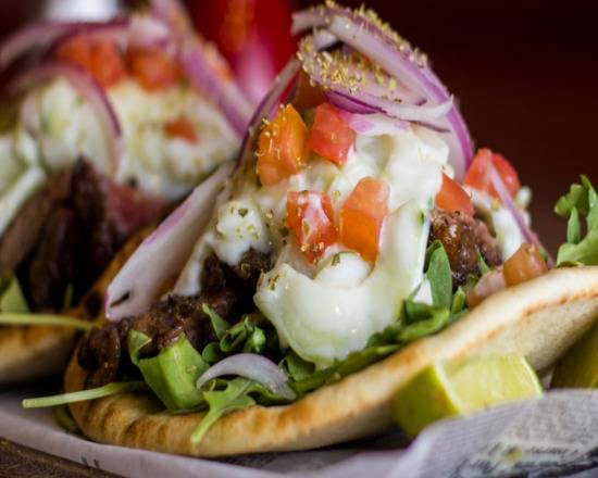 Order Mediterranian Tacos food online from Primetime Restaurant & Bar store, Weston on bringmethat.com