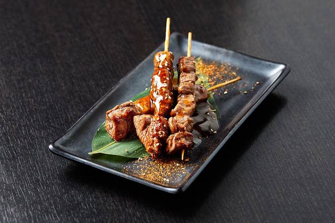 Order FILET MIGNON SKEWERS food online from RA Sushi Bar store, Las Vegas on bringmethat.com