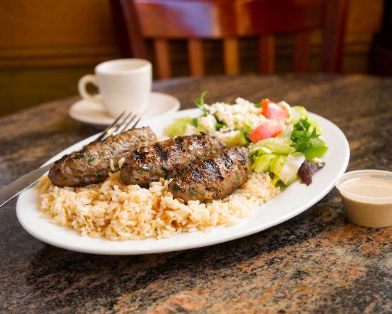 Order Three Pieces Chicken Kafta Kobab food online from Black Seed Cafe & Grill store, Boston on bringmethat.com