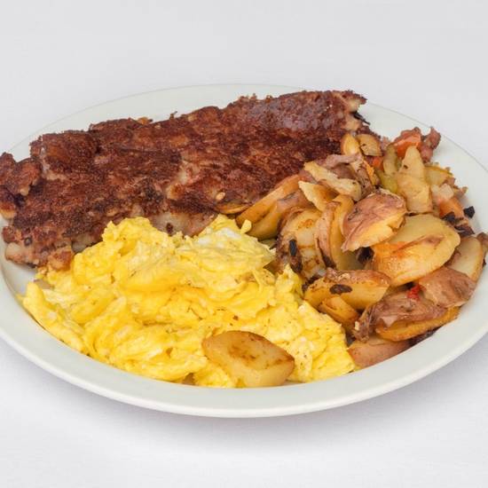 Order Corned Beef Hash food online from Vivian Millennium Cafe store, Studio City on bringmethat.com
