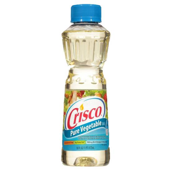 Order Crisco Pure Vegetable Oil 16oz food online from Everyday Needs by Gopuff store, St. Petersburg on bringmethat.com