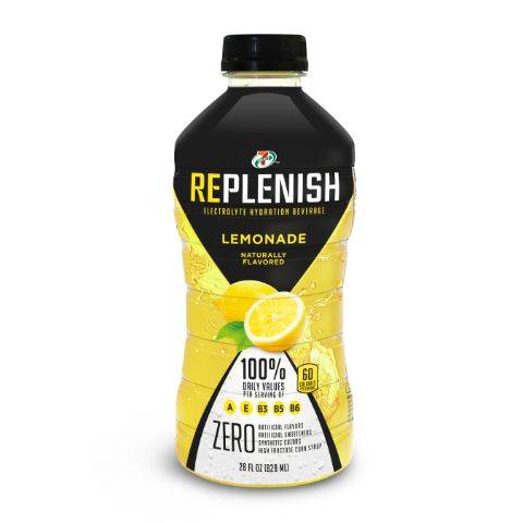 Order 7-Select Replenish Lemonade 28oz food online from 7-Eleven store, Houston on bringmethat.com