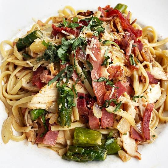 Order Chicken & Asparagus Linguine food online from Granite City store, Kansas City on bringmethat.com