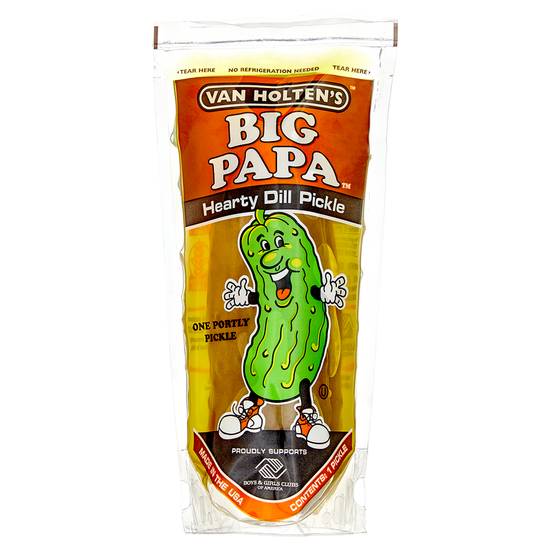 Order Van Holten's Big Papa Hearty Dill Pickle 1ct food online from Everyday Needs by Gopuff store, Tampa on bringmethat.com