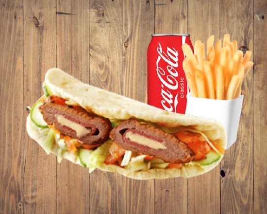 Menu cheese naan steak
