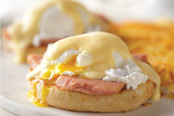 Order Eggs Benedict* food online from Village Inn store, Greeley on bringmethat.com