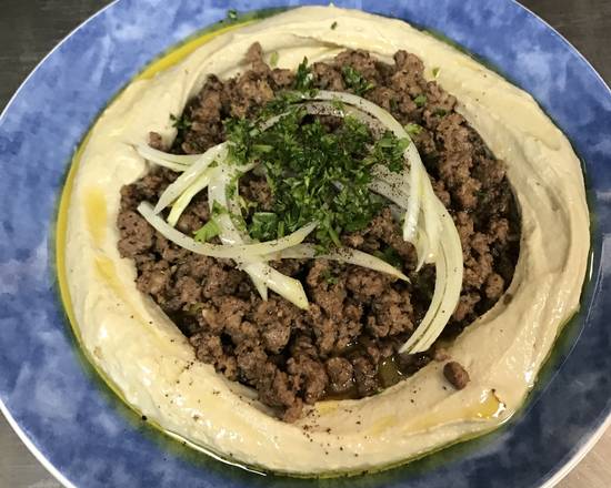 Order Hummus with Lamb food online from Greenland Restaurant store, Tampa on bringmethat.com