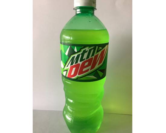 Order Mtn Dew 20oz food online from Carib Grill Caribbean Restaurant store, Upper Darby on bringmethat.com