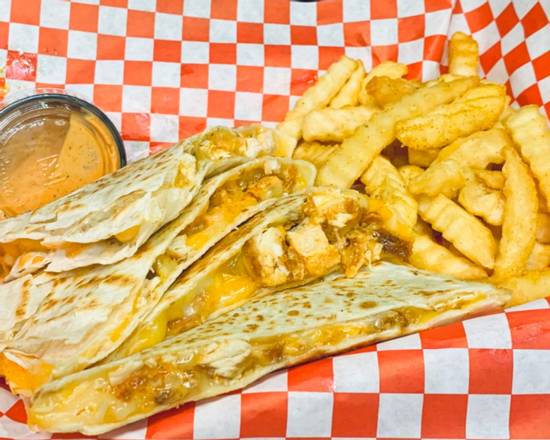 Order Kluckin Quesadilla food online from The Kluckin’ Chicken store, Los Angeles on bringmethat.com