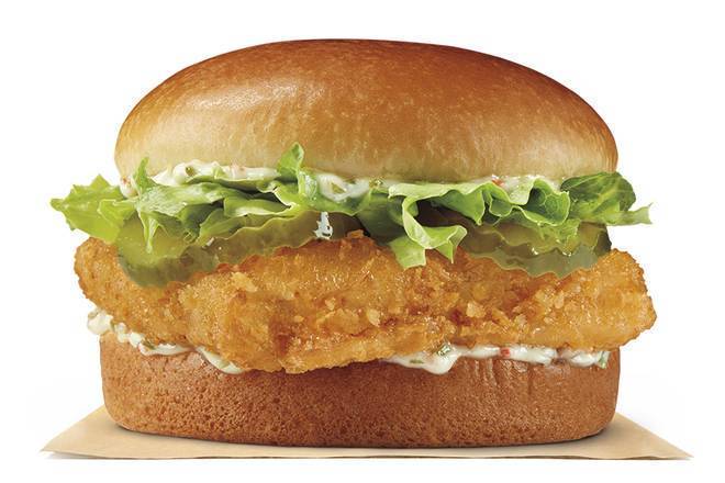Order Big Fish Sandwich food online from Burger King store, St Petersburg on bringmethat.com
