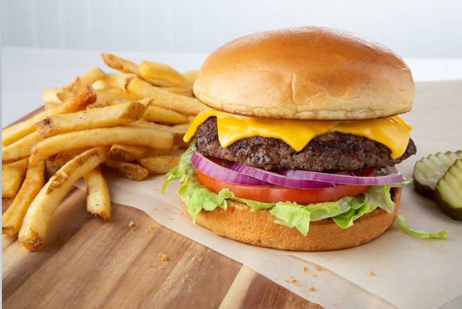 Order All-American Cheeseburger* food online from Village Inn - Hillsborough store, Tampa on bringmethat.com
