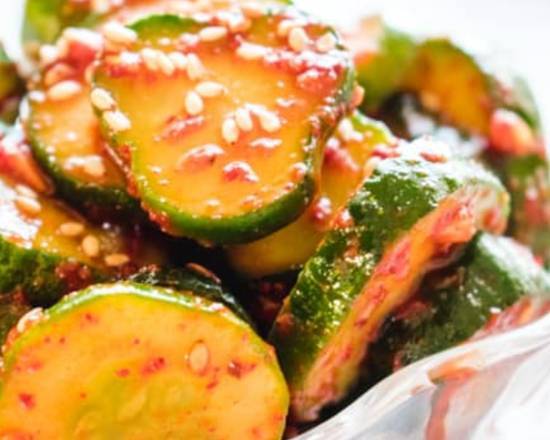 Order Cucumber Kimchi- Single Serving food online from Gangnam Korean Restaurant store, Jacksonville on bringmethat.com
