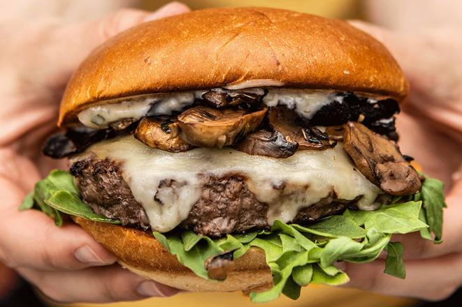 Order Magic Mushroom Burger* food online from #204 Bad Daddy Burger Bar store, Greenwood Village on bringmethat.com