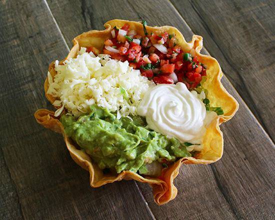 Order Grilled Chicken Tostada food online from Benny's Tacos & Chicken Rotisserie - Culver City store, Los Angeles on bringmethat.com