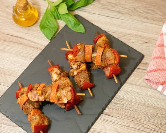 10 Mini Brochettes Dinde Chorizo - 900g