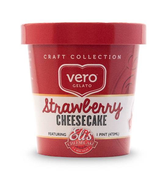 Order Eli's Strawberry Cheesecake food online from Slice Factory store, Chicago on bringmethat.com