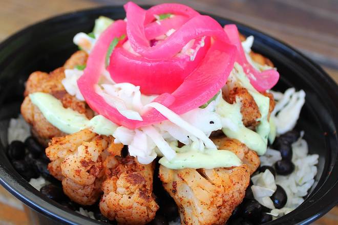 Order #6 Cauliflower (Crispy) Bowl food online from R Taco store, Minneapolis on bringmethat.com