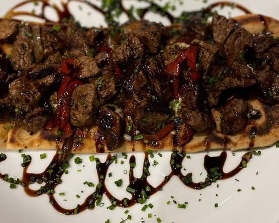 Order Steak N' Bleu Flatbread food online from Byte Modern Bistro store, DeLand on bringmethat.com