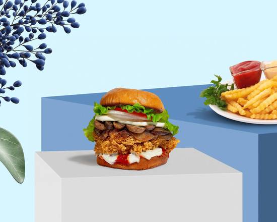 Order Philly Philly Cluck Sandwich  food online from Fun Fried Chicken store, Minneapolis on bringmethat.com