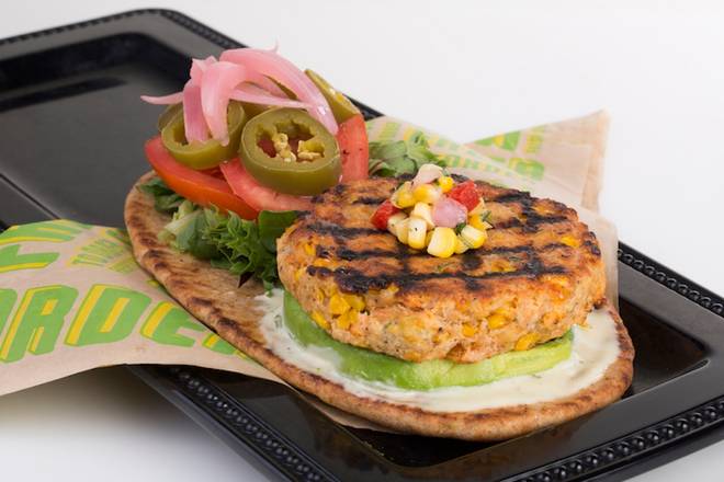 Order Salmon Burger food online from F2o Fresh to Order store, Johns Creek on bringmethat.com