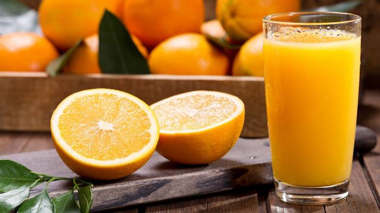 Order 16 oz. Orange Juice food online from Pancake Heaven store, Fort Myers on bringmethat.com