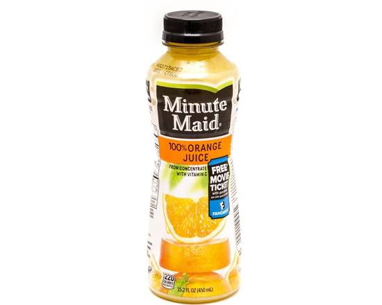 Order Minute Maid - Orange Juice 12oz food online from Fresko Market store, Miami on bringmethat.com