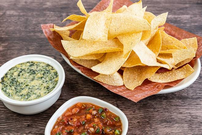 Order Spinach & Artichoke Dip food online from Wood Ranch BBQ & Grill store, Moorpark on bringmethat.com