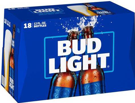 Order Bud Light, 18pk-12oz Bottles beer (4.2% ABV) food online from Golden Ox Liquors store, Saint Augustine on bringmethat.com