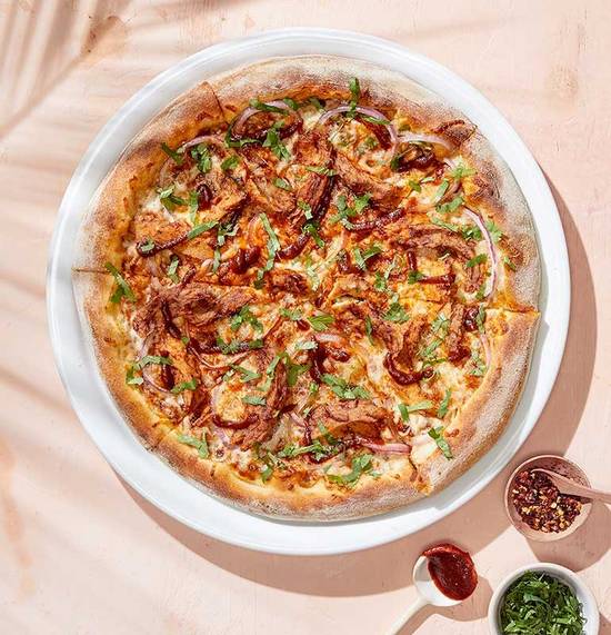 Order PLANT-BASED BBQ CHICKEN PIZZA food online from California Pizza Kitchen - Sarasota store, Sarasota on bringmethat.com