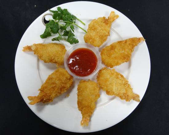 Order A8.  Butterfly Shrimp (6) food online from Captain King's Seafood City store, Memphis on bringmethat.com