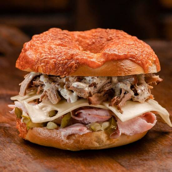 Order Cowboy Club food online from Old School Bagel Cafe store, Oklahoma City on bringmethat.com