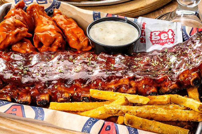 Order Wings & Full Rack of Ribs food online from Arooga's Route 11 store, Mechanicsburg on bringmethat.com