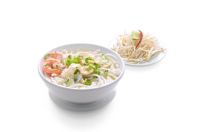 Order Vietnamese Udon Noodle with Seafood (Bánh Canh Đo Bien) food online from Pho Hai Duong store, Annandale on bringmethat.com
