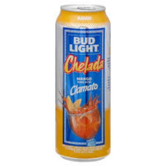 Order BUD LIGHT CHELADA MANGO 25oz CAN food online from Duke Liquor & Jr. Market store, Los Angeles on bringmethat.com