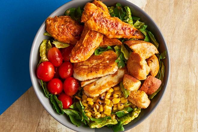 Order Marinated Tomato, Halloumi & Chicken Salad food online from Nando Peri-Peri store, Oak Brook on bringmethat.com