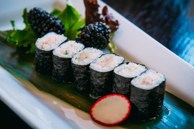 Order Yellowtail Scallion Roll food online from Sushi Pirate store, North Aurora on bringmethat.com