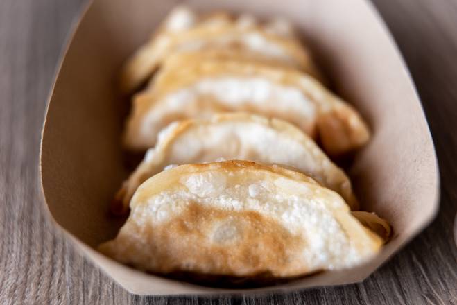 Order Fried Pork Gyoza (6pcs) food online from Yum Sushi Burrito & Poke store, Asheville on bringmethat.com